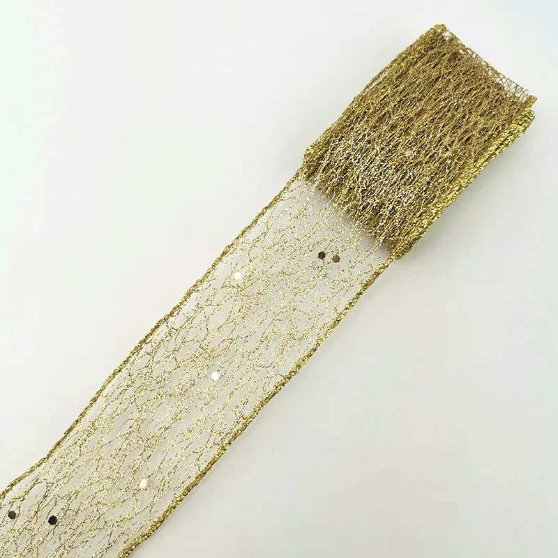 2 Meter / Metallic Mesh Ribbon Tape