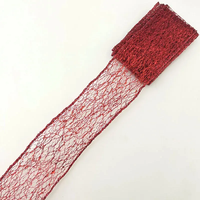 2 Meter / Metallic Mesh Ribbon Tape