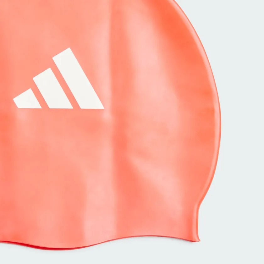 ADIDAS 3-STRIPES SWIM CAP KIDS - RED