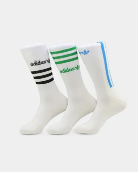 Adidas Graphic Crew Socks 3 Pack White