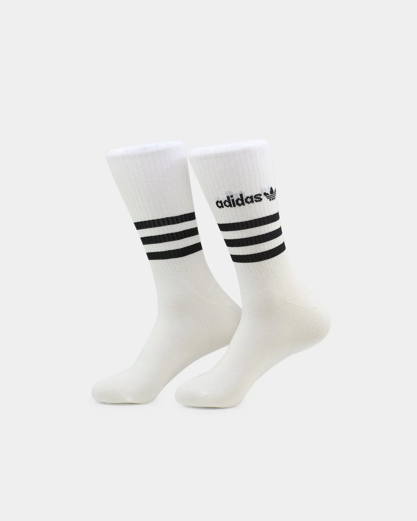 Adidas Graphic Crew Socks 3 Pack White