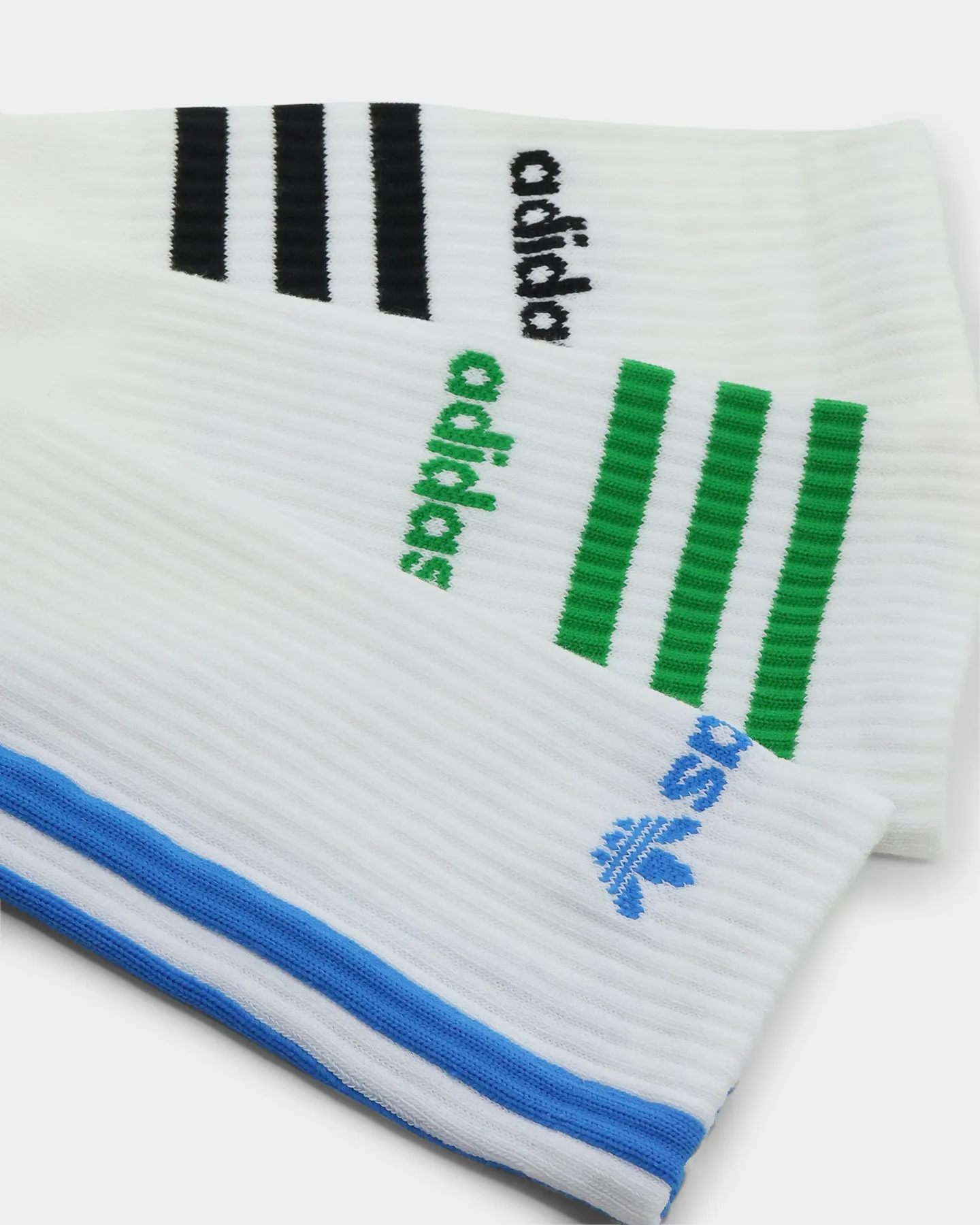 Adidas Graphic Crew Socks 3 Pack White