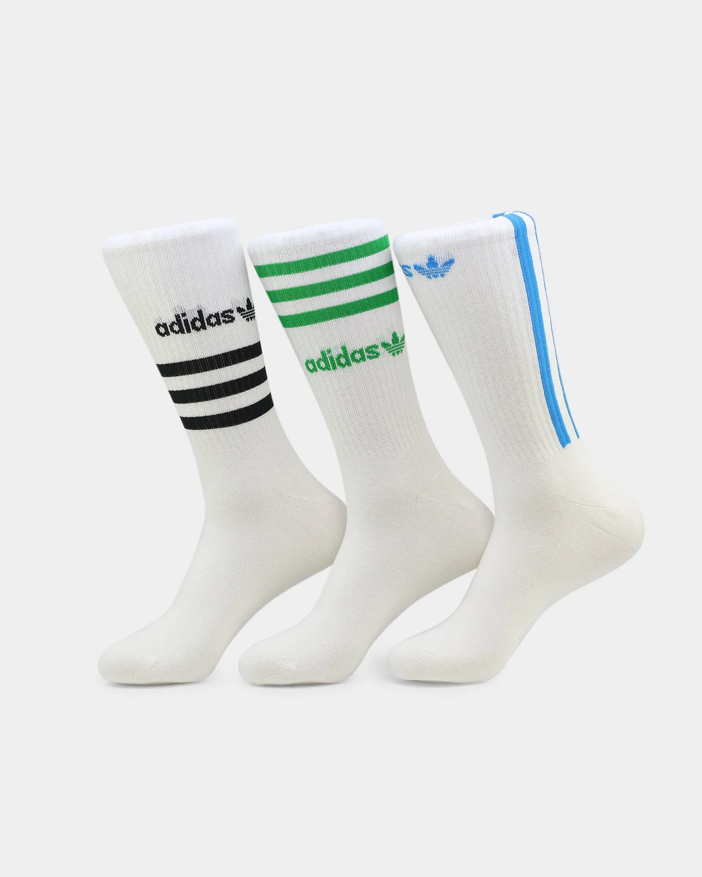 Adidas Graphic Crew Socks 3 Pack White