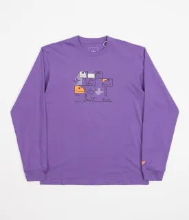 Adidas Shmoofoil Pool Long Sleeve T-Shirt - Purple Rush / Multi