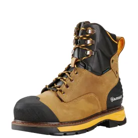 Ariat Mens Catalyst Work Boots 8" Composite Toe Waterproof Aged Bark