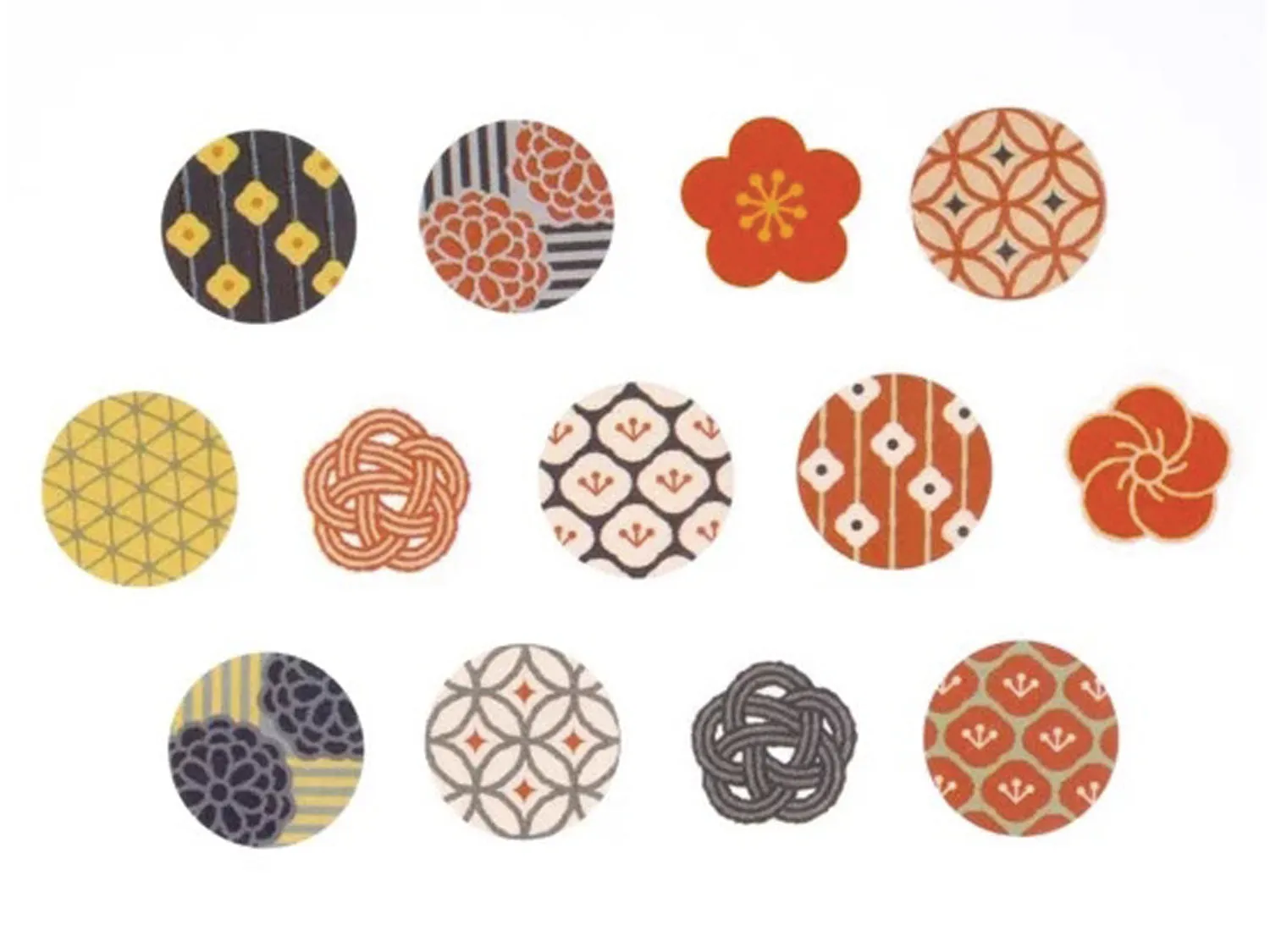 Bande Japanese Washi Masking Roll Stickers - Traditional Japanese Patterns
