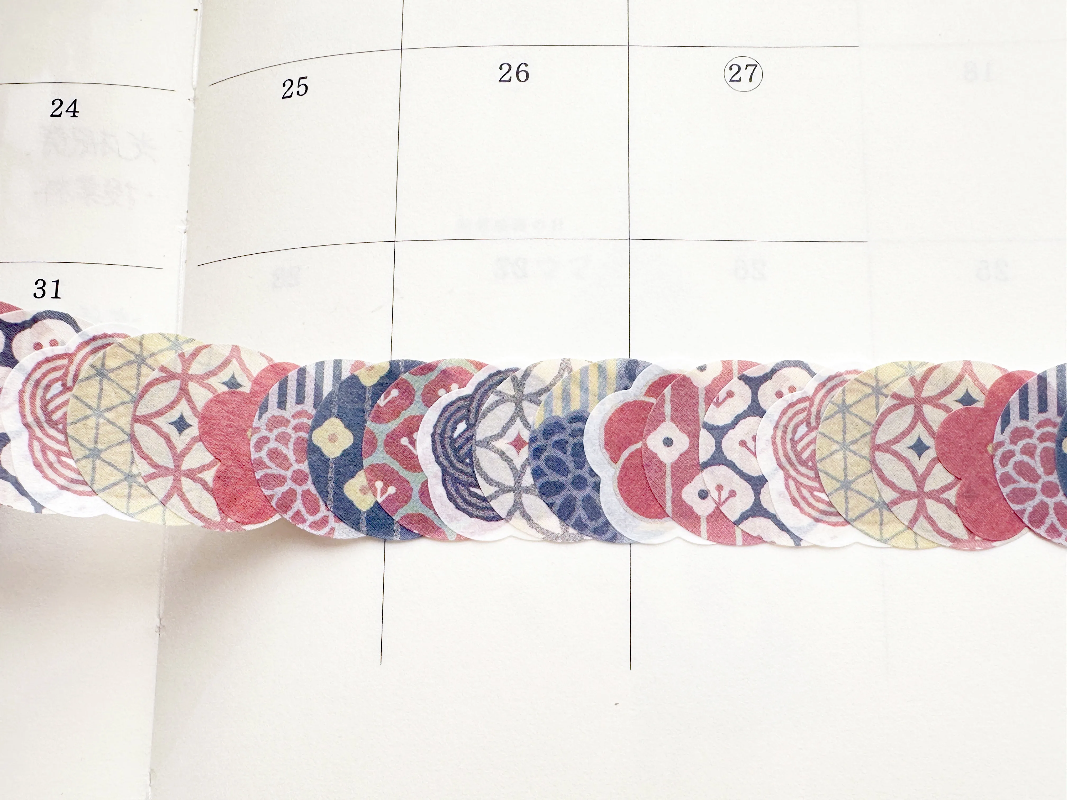 Bande Japanese Washi Masking Roll Stickers - Traditional Japanese Patterns