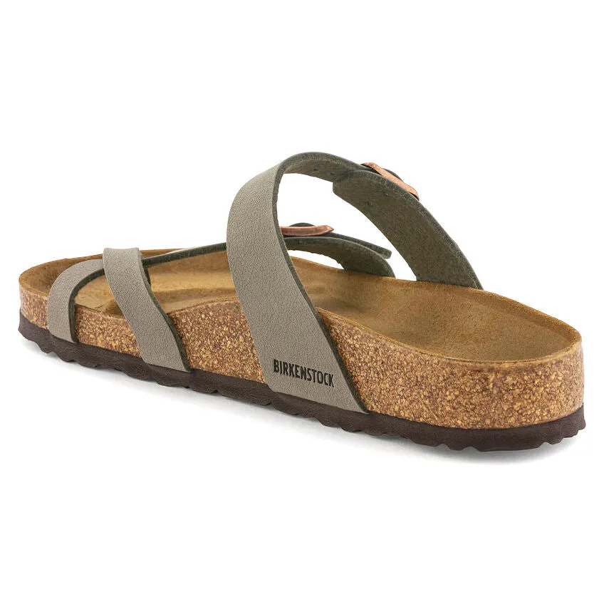 Birkenstock Women's Mayari Birkibuc Sandals - Stone
