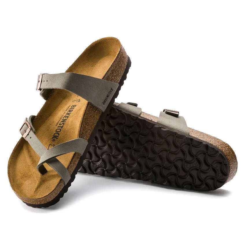 Birkenstock Women's Mayari Birkibuc Sandals - Stone