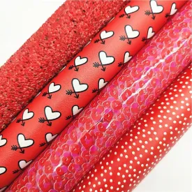 Chic Leather Charm Crafting Set: Heart, Polka Dot, and Animal Design Inspirations