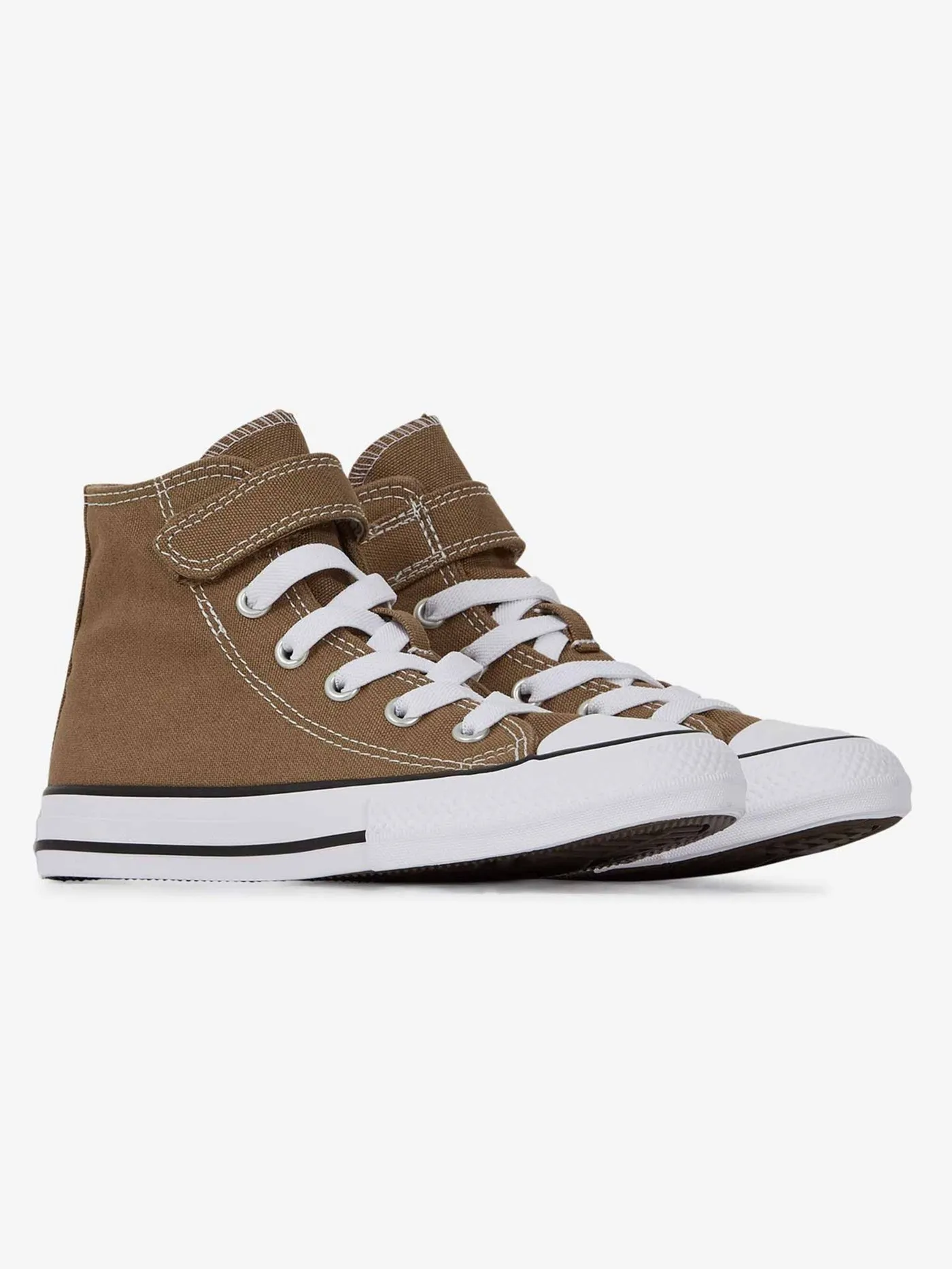 Chuck Taylor All Star 1V Hi Hot Tea/White/Black Shoes (Kids)