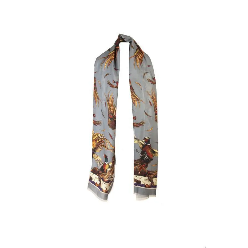 Clare Haggas George & Friends Wool/Silk Wrap - Pigeon