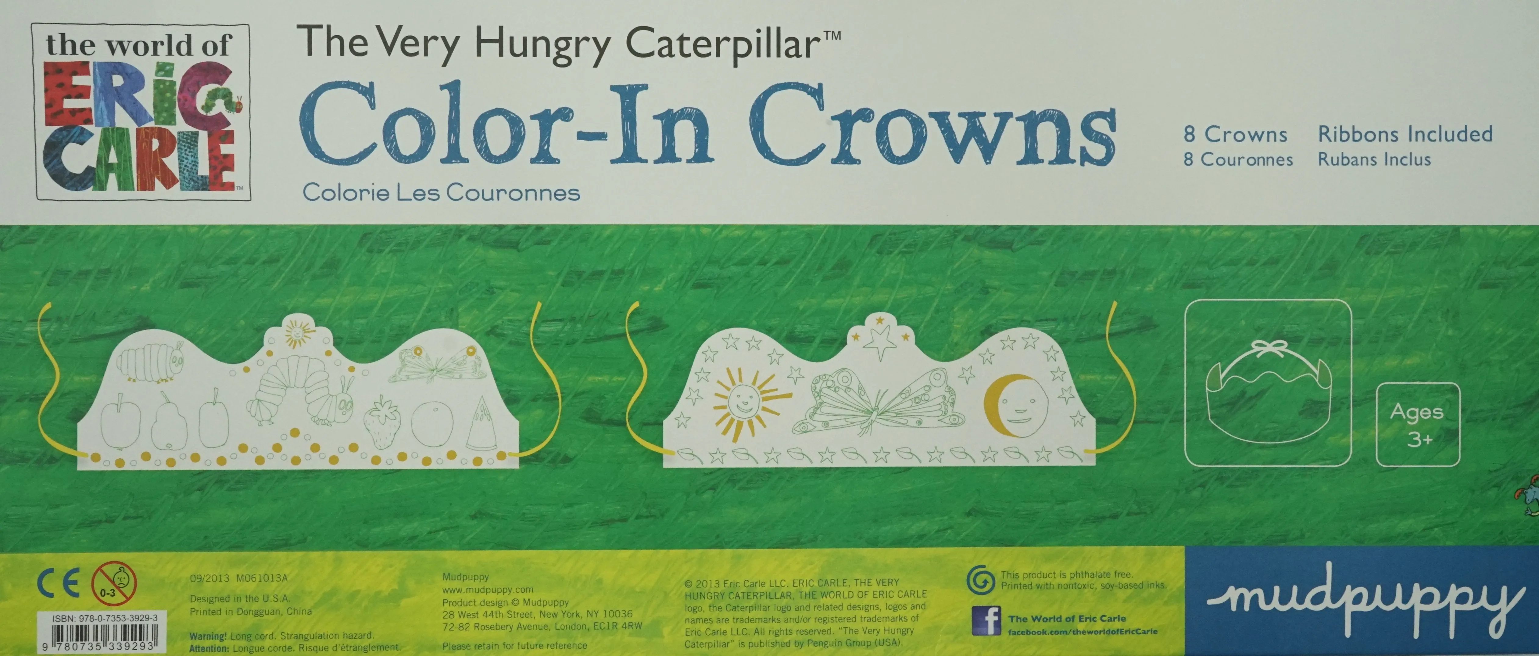 Color In Crowns Eric Carle Very Hungry Caterpillar