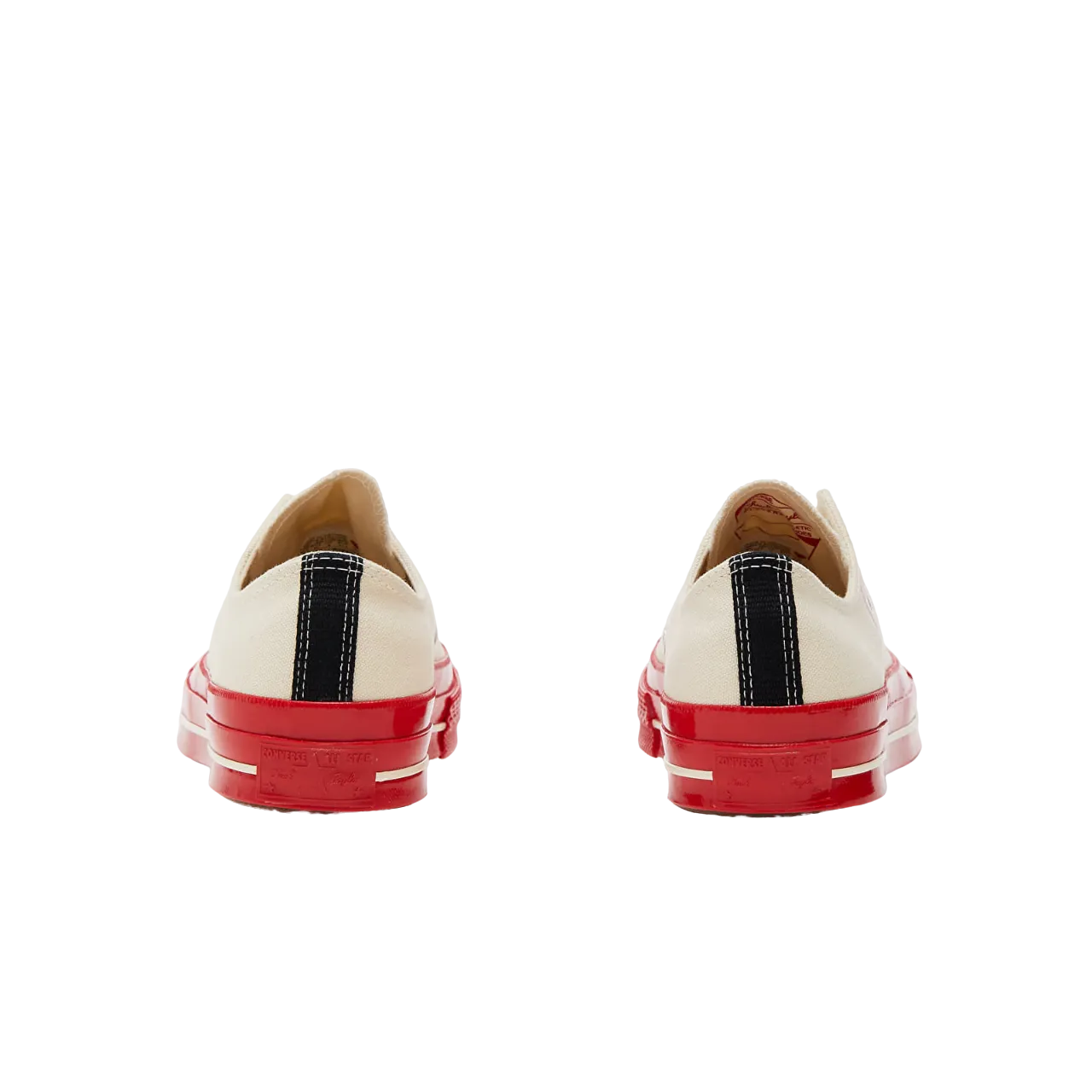 Converse Chuck Taylor All Star 70 OxComme des Garcons PLAY Egret Red Midsole