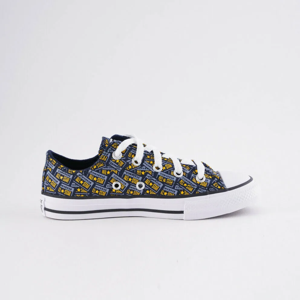 Converse Chuck Taylor All Star Ctas OX 667090C Pre School Kids Blue Shoe AMRS726