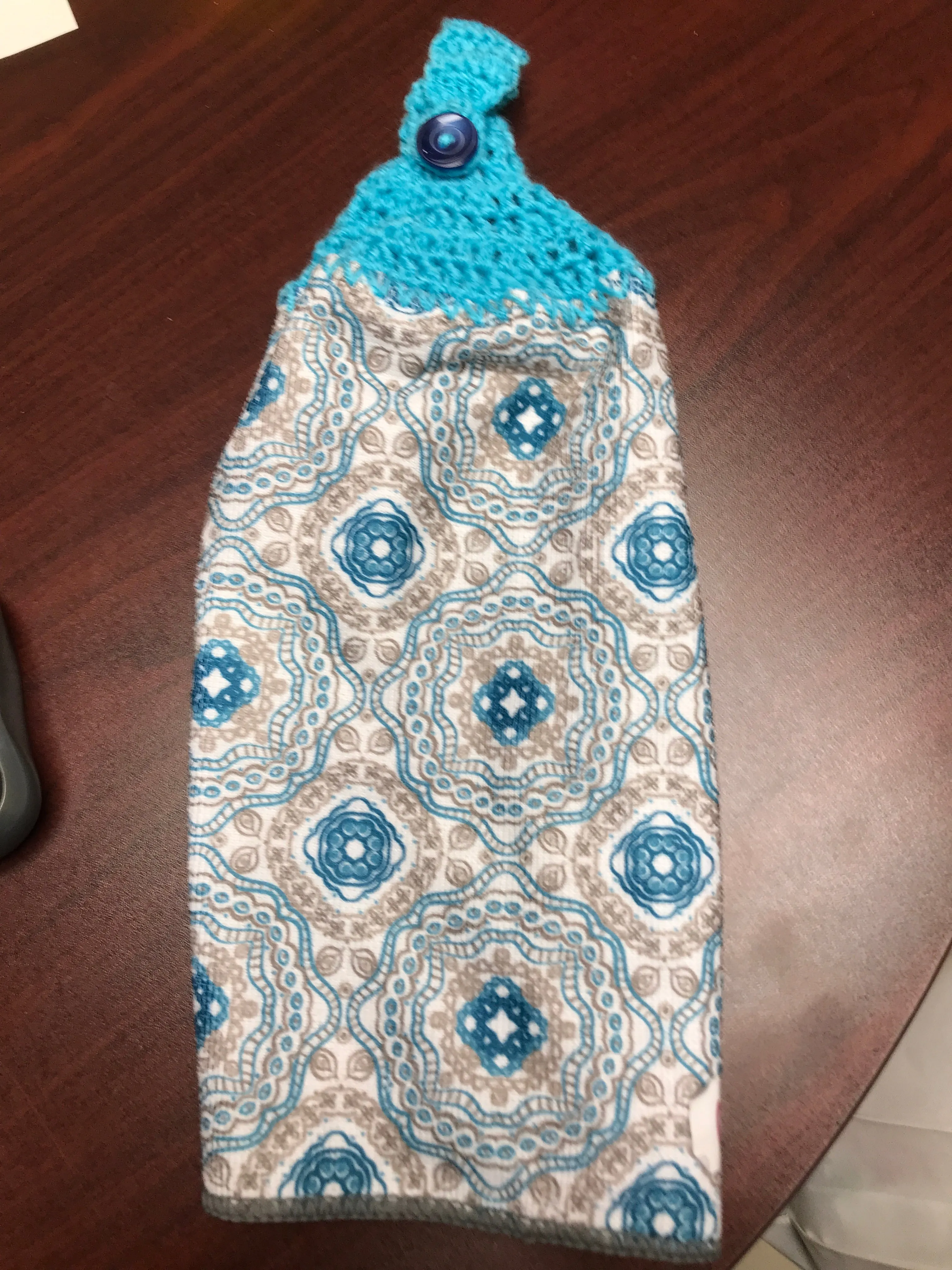Crochet Hanging Towels- Handmade - Flamingo, Floral and Paisley Themes
