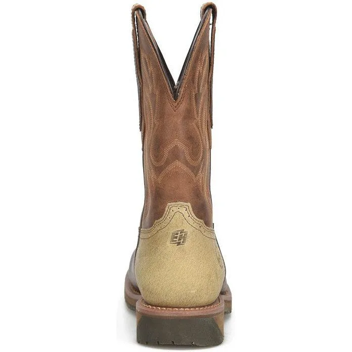 Double H Men's Outlook 11" Comp Toe WP Western Work Boot -Brown- DH6143
