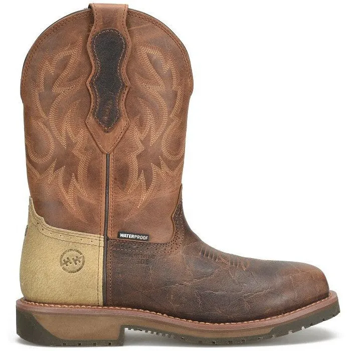 Double H Men's Outlook 11" Comp Toe WP Western Work Boot -Brown- DH6143