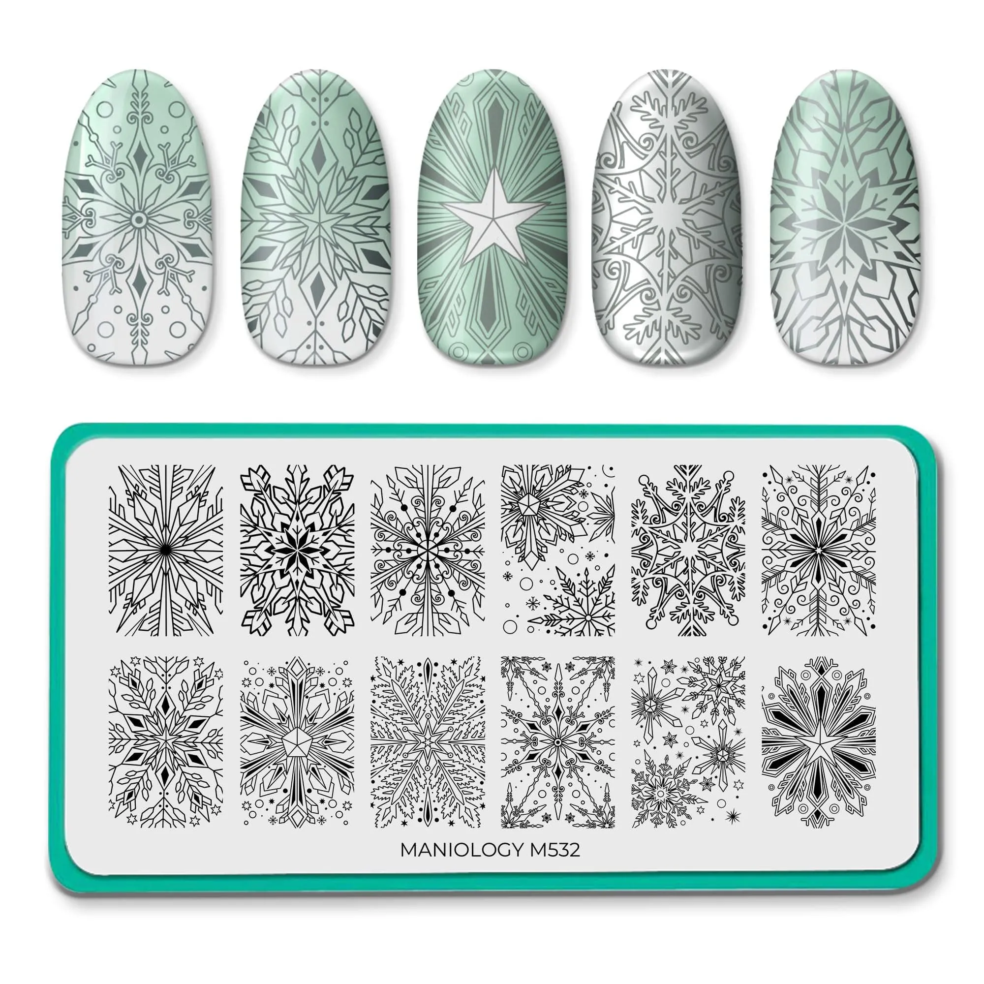 Frosty Snowflakes (M532) - Nail Stamping Plate