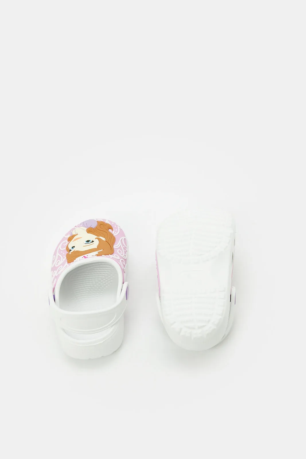 Girls White Character Clog