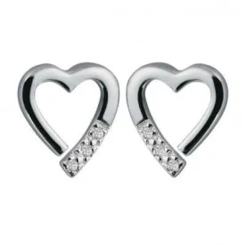 Hot Diamonds Just Add Love Sterling Silver Memories Earrings