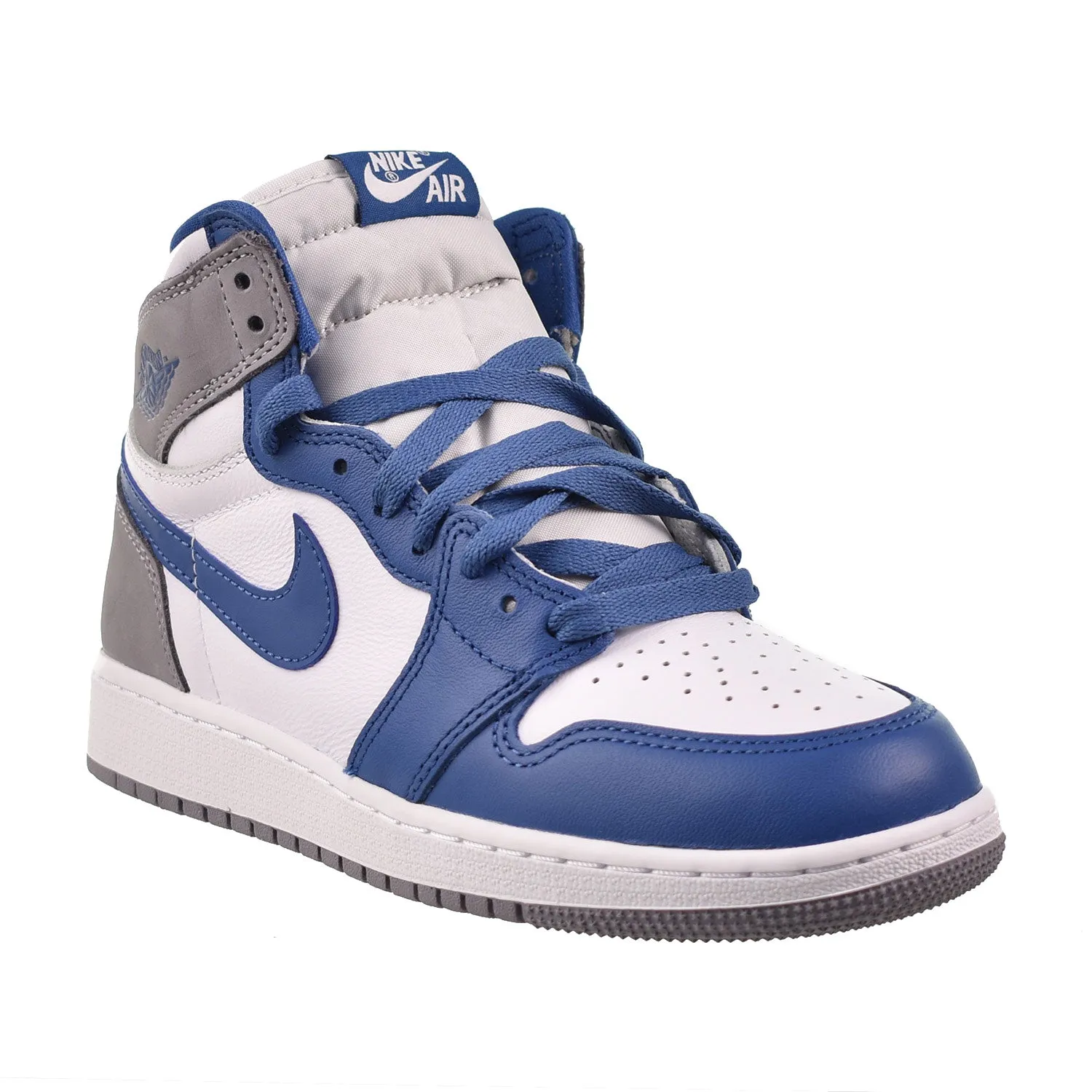 Jordan 1 Retro High OG True Blue (GS) Big Kids' Shoes True Blue-White