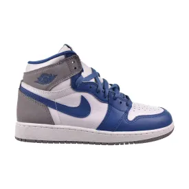 Jordan 1 Retro High OG True Blue (GS) Big Kids' Shoes True Blue-White