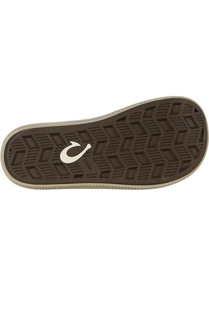 Men's Olukai Ulele Sandal in Dark Wood