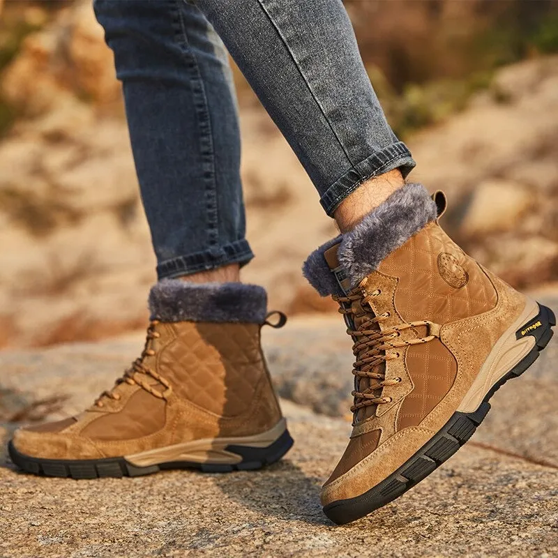Men's Waterproof Warm Plush Boots