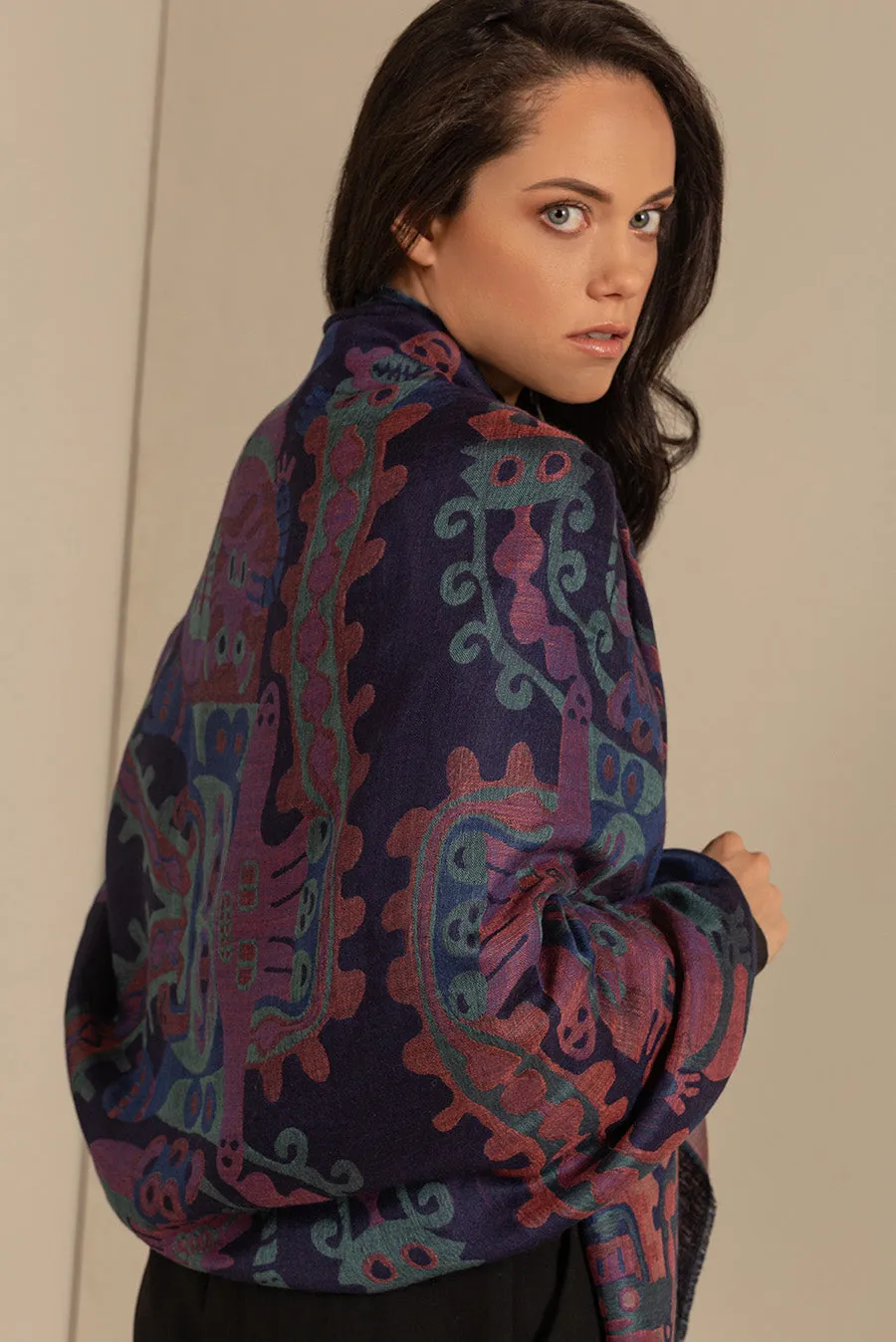 Nazca - 34 Shawl Royal Alpaca & Silk Color Multicolor