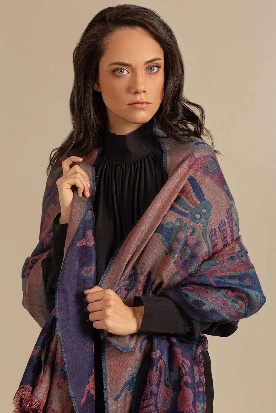Nazca - 34 Shawl Royal Alpaca & Silk Color Multicolor