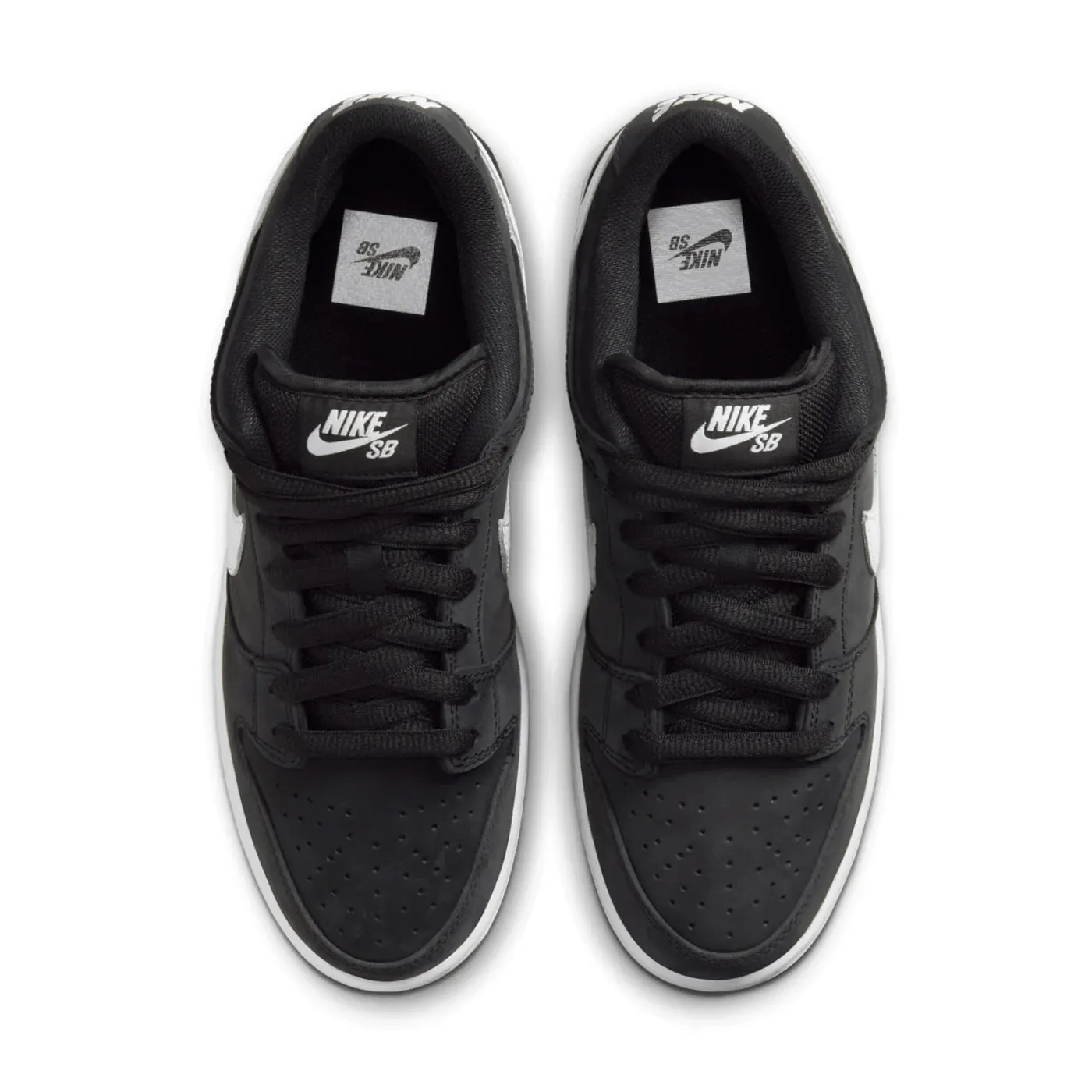 Nike SB Dunk Low Shoes - Black / White - Black - Gum Light Brown
