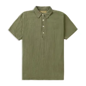 Pop Over Short Sleeve Morton Shirt - Green