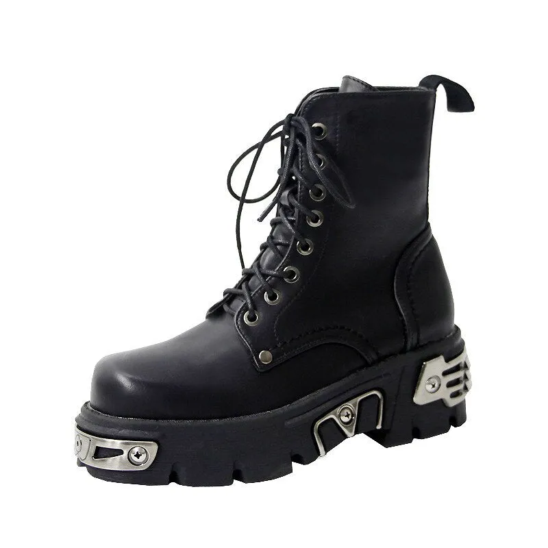 Punk Style Platform Women Ankle Boots Women's Motorcycle Boot