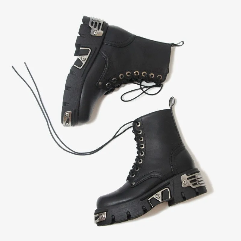 Punk Style Platform Women Ankle Boots Women's Motorcycle Boot