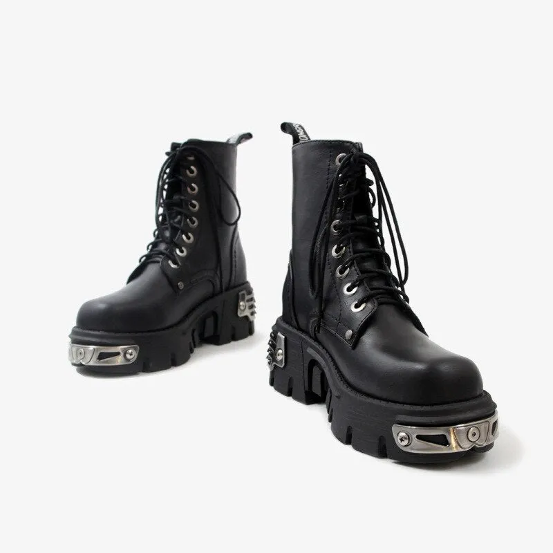 Punk Style Platform Women Ankle Boots Women's Motorcycle Boot