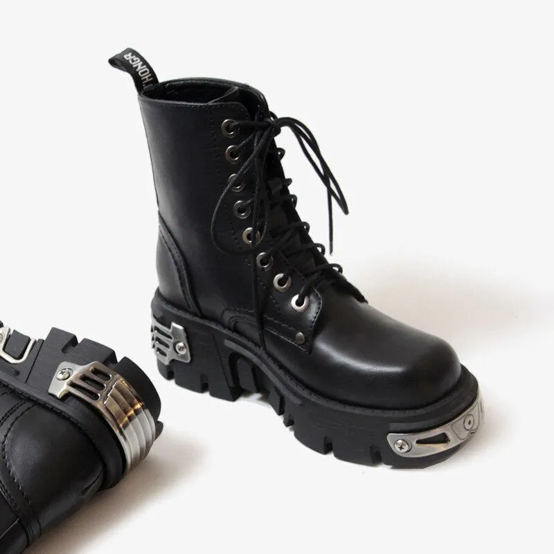 Punk Style Platform Women Ankle Boots Women's Motorcycle Boot