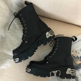 Punk Style Platform Women Ankle Boots Women's Motorcycle Boot
