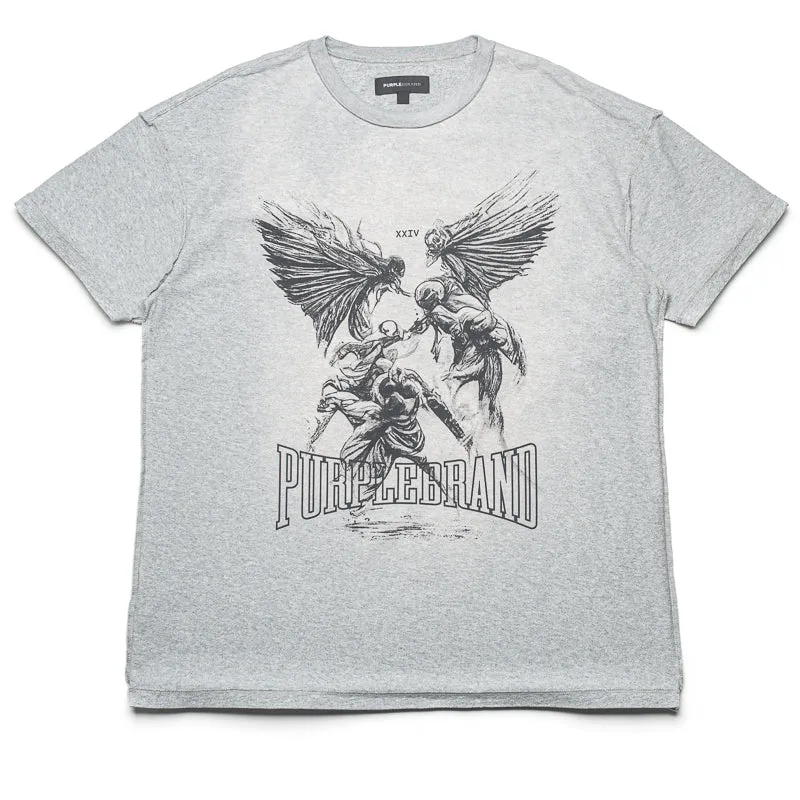 Purple Brand Fight Tee - Heather