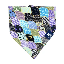 Purple Traditional Japanese Pattern Dog & Cat Bandana