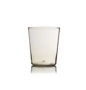 Simple Hand Blown Water Glass in Smoke