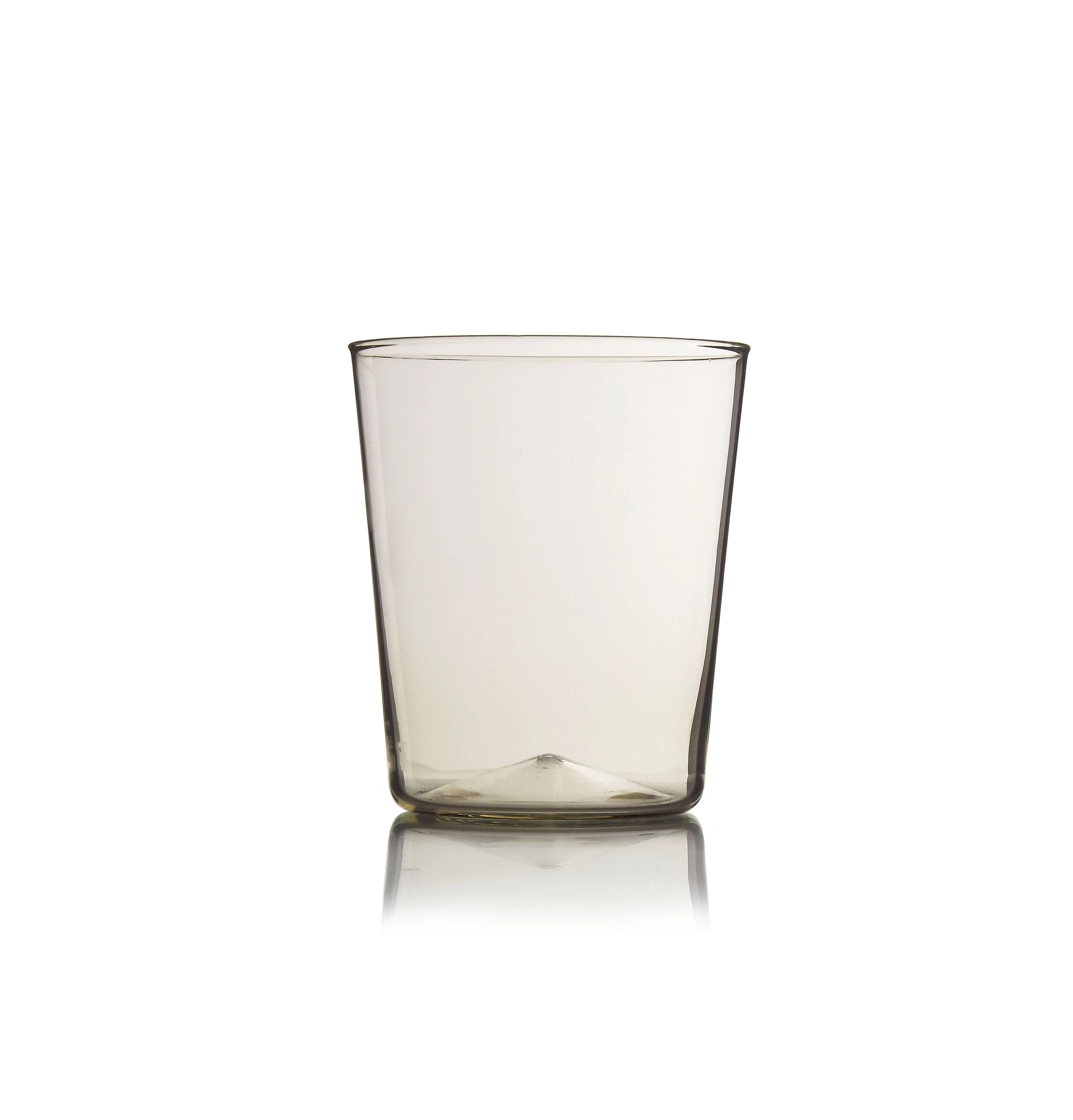 Simple Hand Blown Water Glass in Smoke