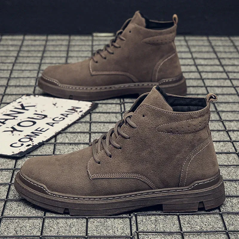 Step into Style and Comfort: Autumn Winter UNISEX Leather Ankle Boots