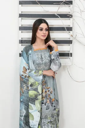 Tawakkal Fabrics - IMZA - 3 Pc Digital Printed Collection - D-1096