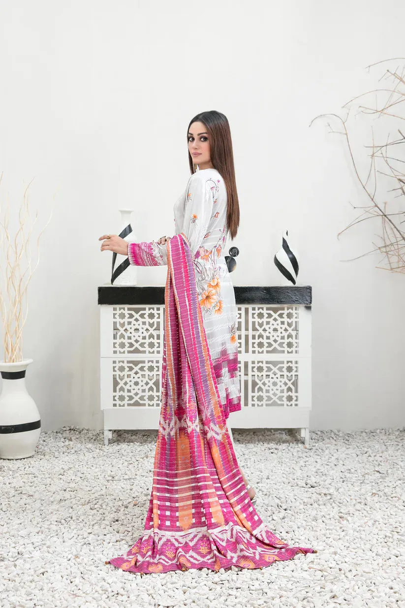 Tawakkal Fabrics - IMZA - 3 Pc Digital Printed Collection - D-1102