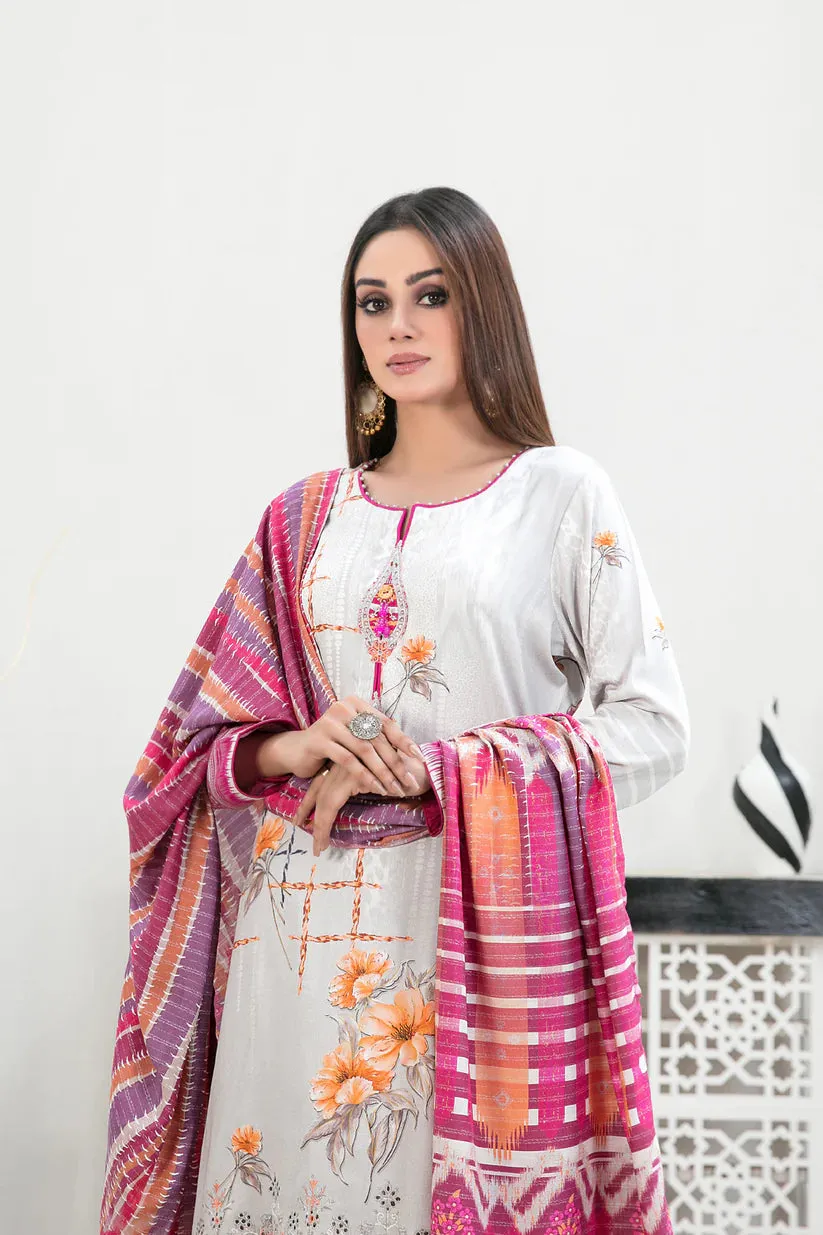 Tawakkal Fabrics - IMZA - 3 Pc Digital Printed Collection - D-1102