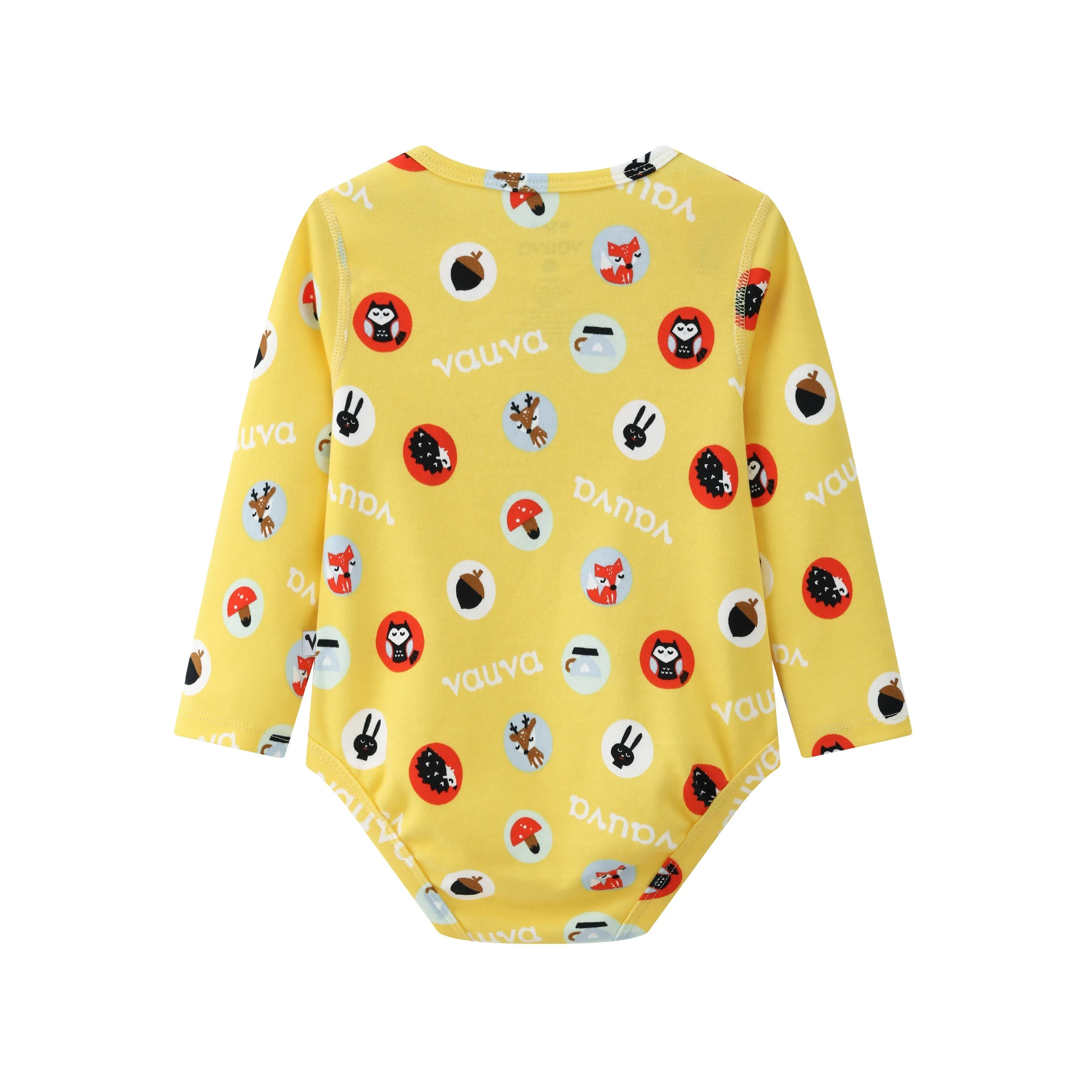 Vauva BBNS - Baby Organic Cotton Fox Print Bodysuits (2-Pack)