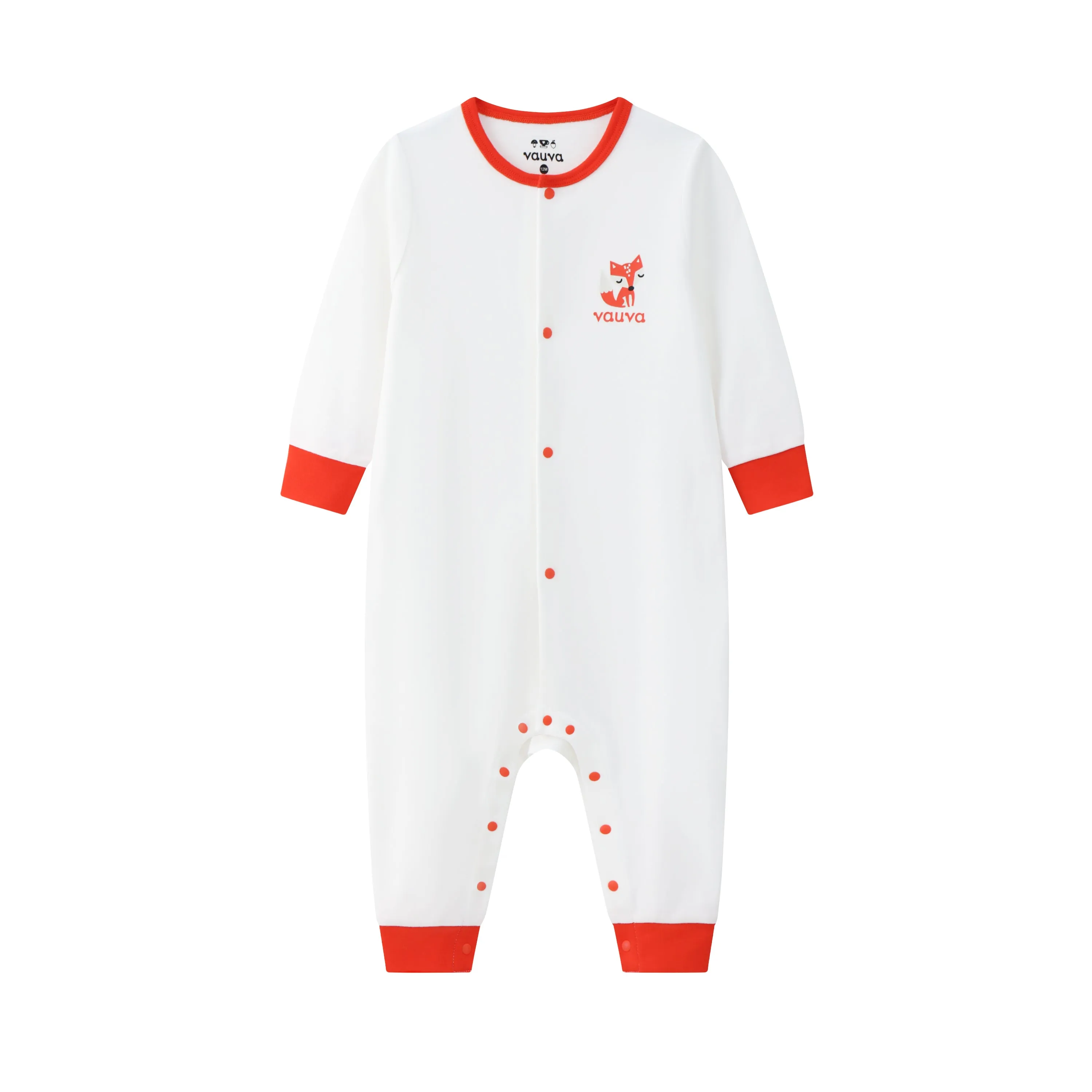 Vauva BBNS - Baby Organic Cotton Printed Long Sleeve Romper (2-Pack)