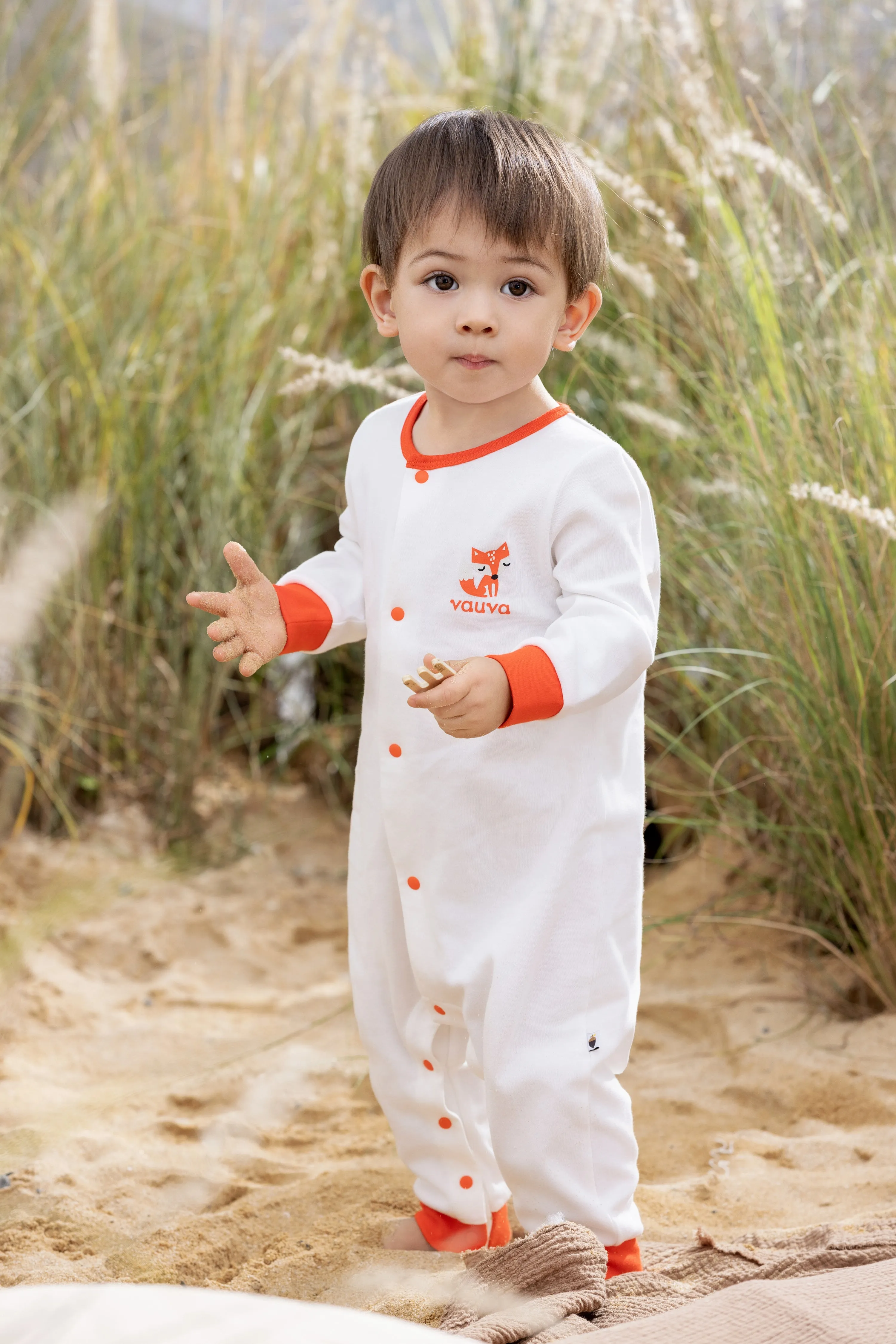 Vauva BBNS - Baby Organic Cotton Printed Long Sleeve Romper (2-Pack)