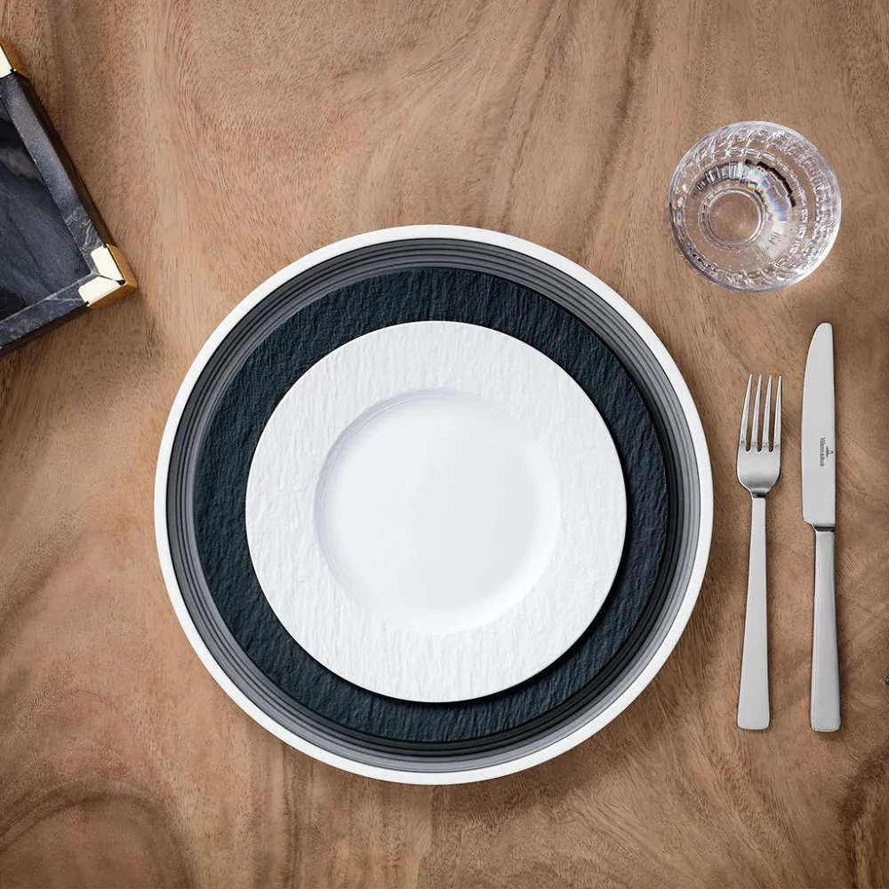 Villeroy & Boch Manufacture Rock Blanc Salad Plate 22cm Set of 6
